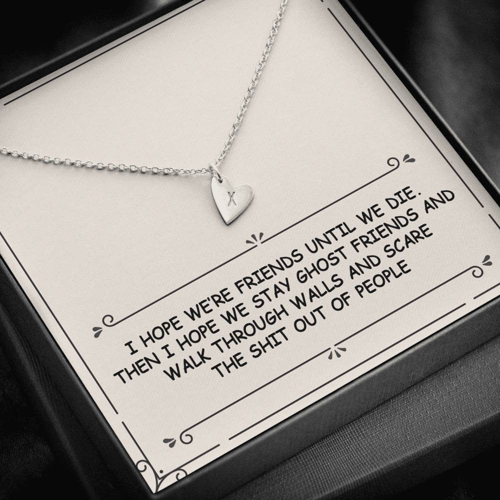 Special Gift For Ghost Friend - Gift For Bestie - Sweetest Hearts Necklace Gift for Her Birthday
