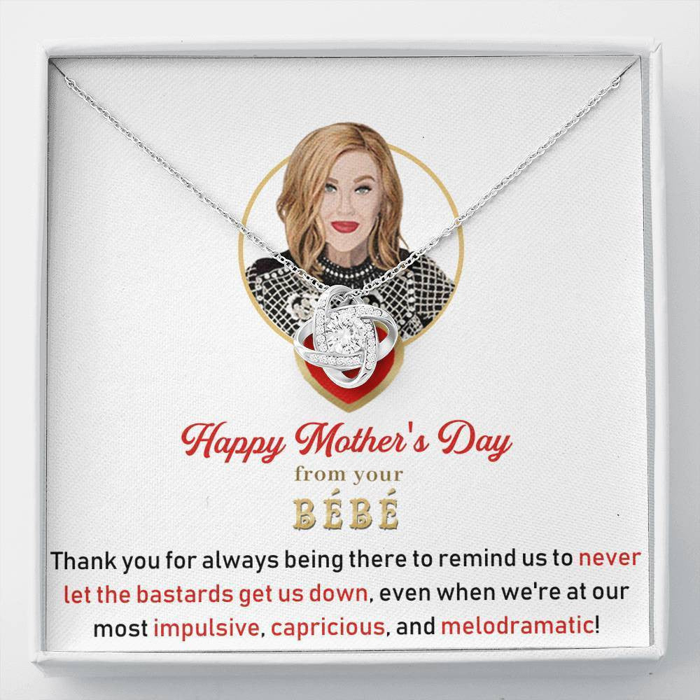 For Mom - Mother's Day Gift - Love Knot Necklace Gift For Mom