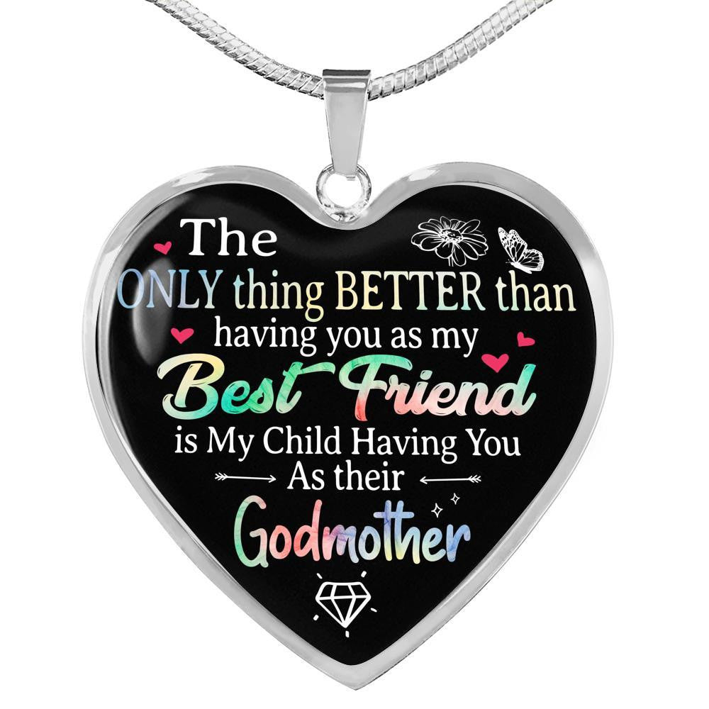 Best Friend Heart Necklace The Only Thing Better Than - Heart Pendant Necklace