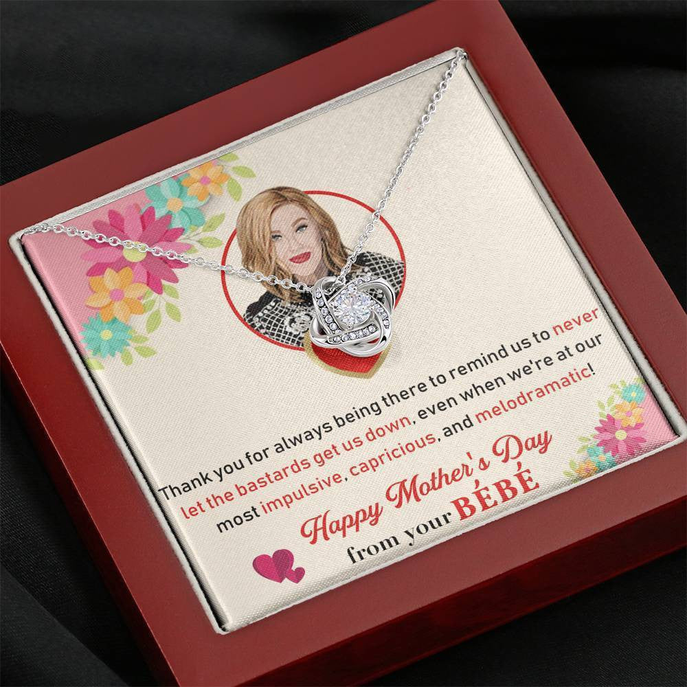 For Mom - Mother's Day Gift - Unique Gifts For Mama Love Knot Necklace