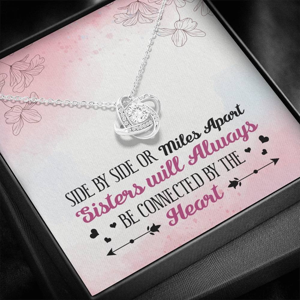 Sisters Apart - Love Knot Necklace Luxury Birthday Gift For Her