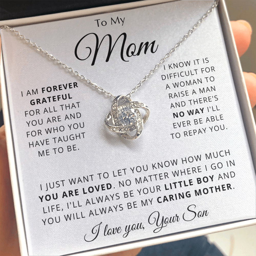 Gift For Mom - Perfect Gift For Mom - Love Knot Necklace