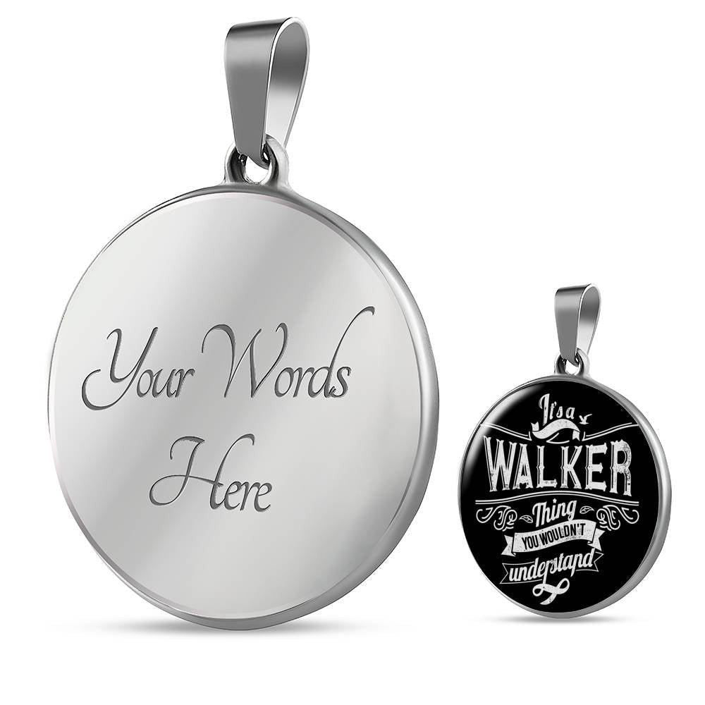 Walker Family - Luxury Circle Pendant Necklace Perfect Gift Idea For Her/Him