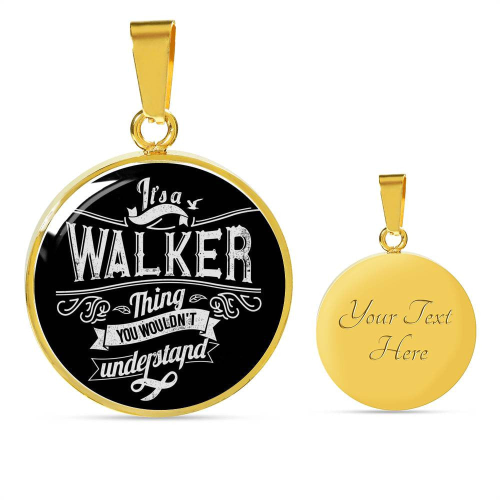 Walker Family - Luxury Circle Pendant Necklace Perfect Gift Idea For Her/Him