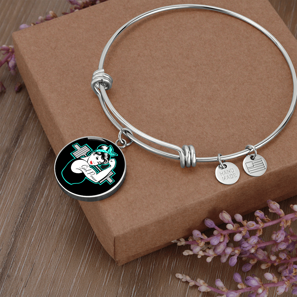 Girls Power Bracelet - Luxury Circle Bangle Bracelet Gift Idea