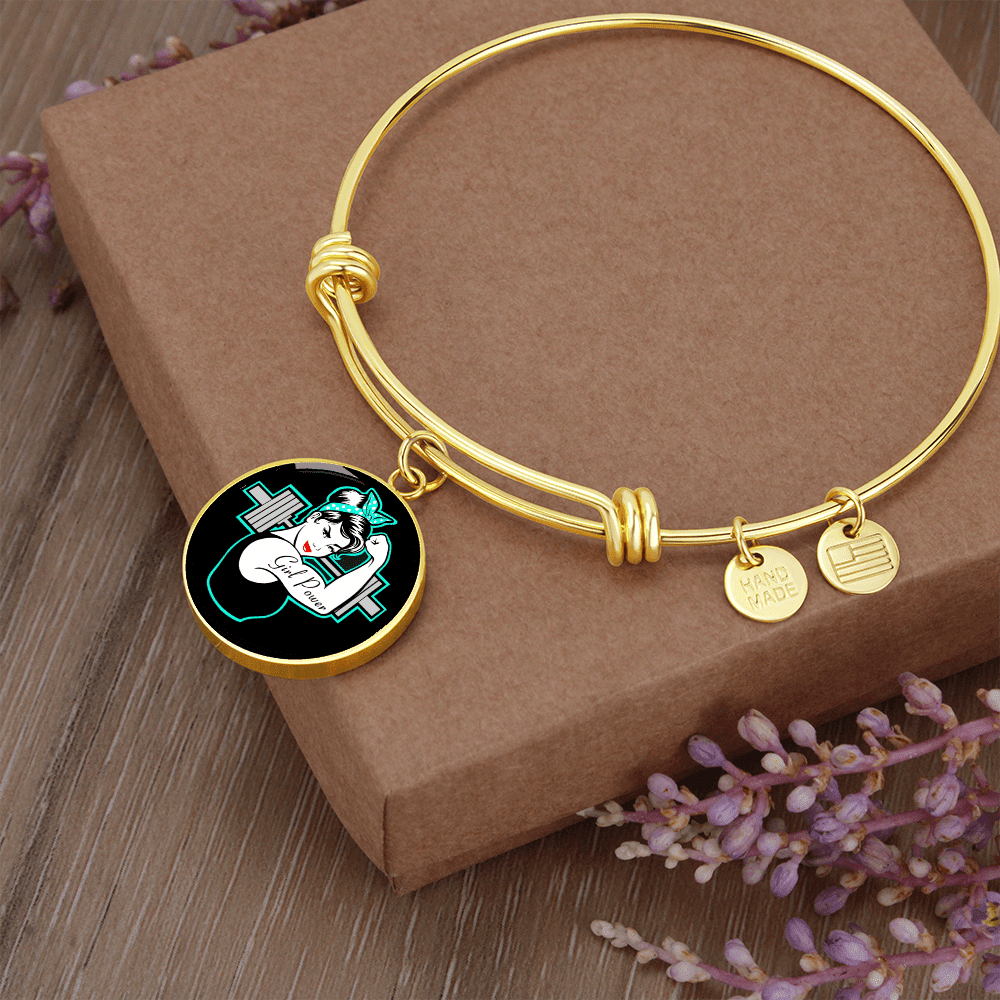 Girls Power Bracelet - Luxury Circle Bangle Bracelet Gift Idea