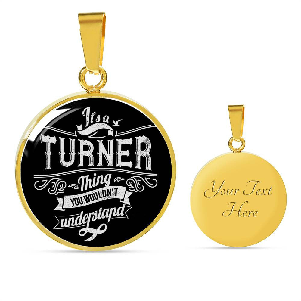Turner Family Necklace - Luxury Circle Pendant Necklace Perfect Gift Idea For Her/Him
