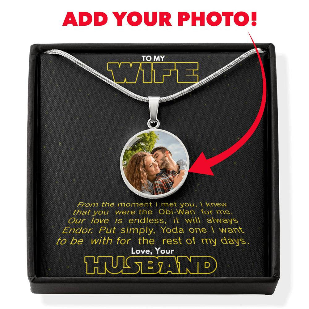 The Force Personalized Necklace - Luxury Circle Pendant Necklace Perfect Gift Idea For Her/Him