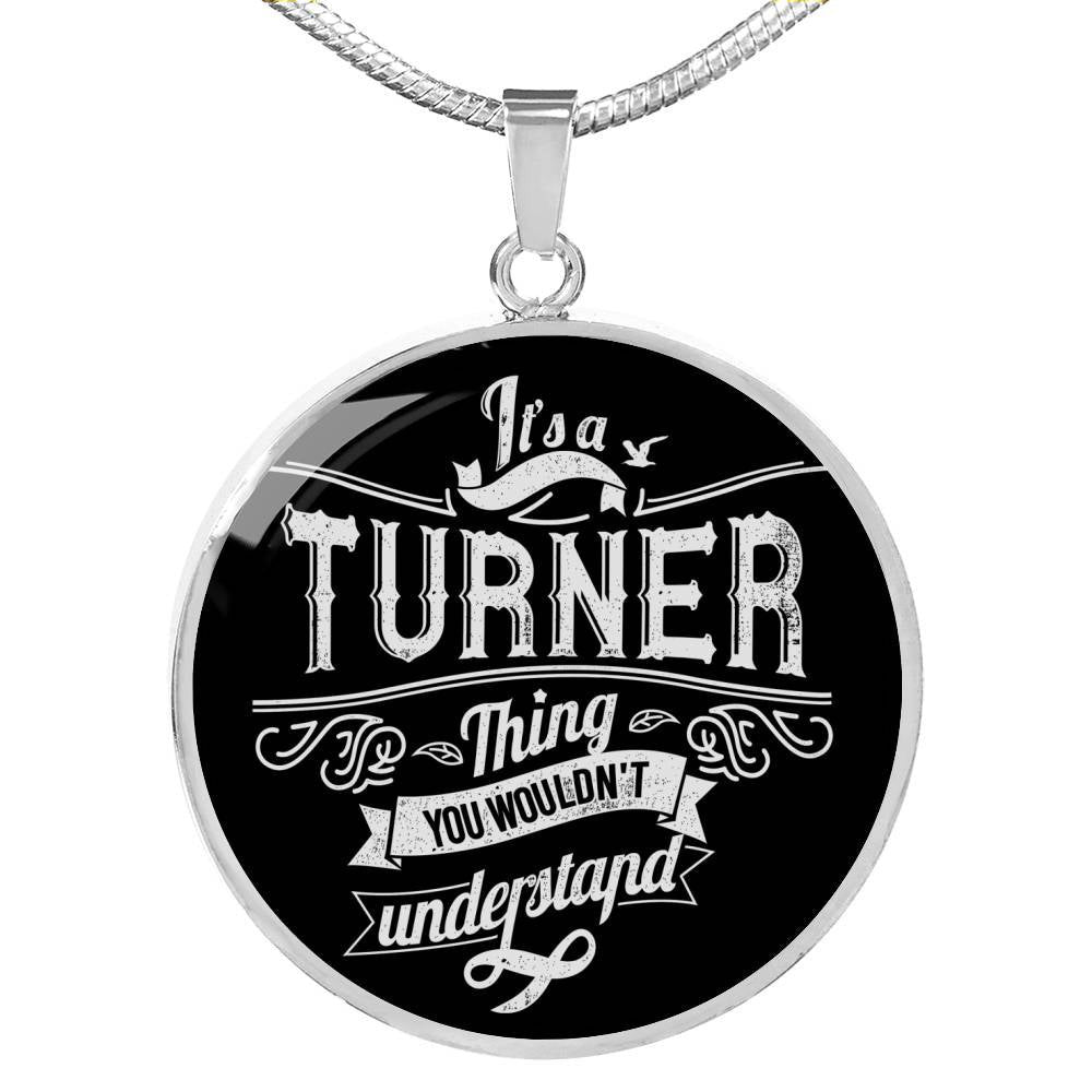 Turner Family Necklace - Luxury Circle Pendant Necklace Perfect Gift Idea For Her/Him