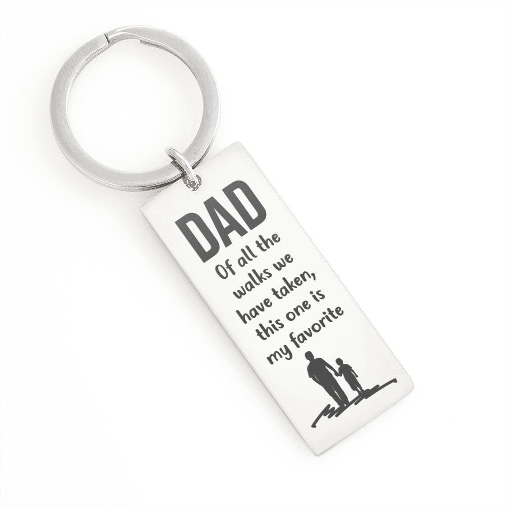 Dad - This Is My Favorite Meanful Fathers Day Gift Keychain,Gift For Daddy Lover From Son Daughter