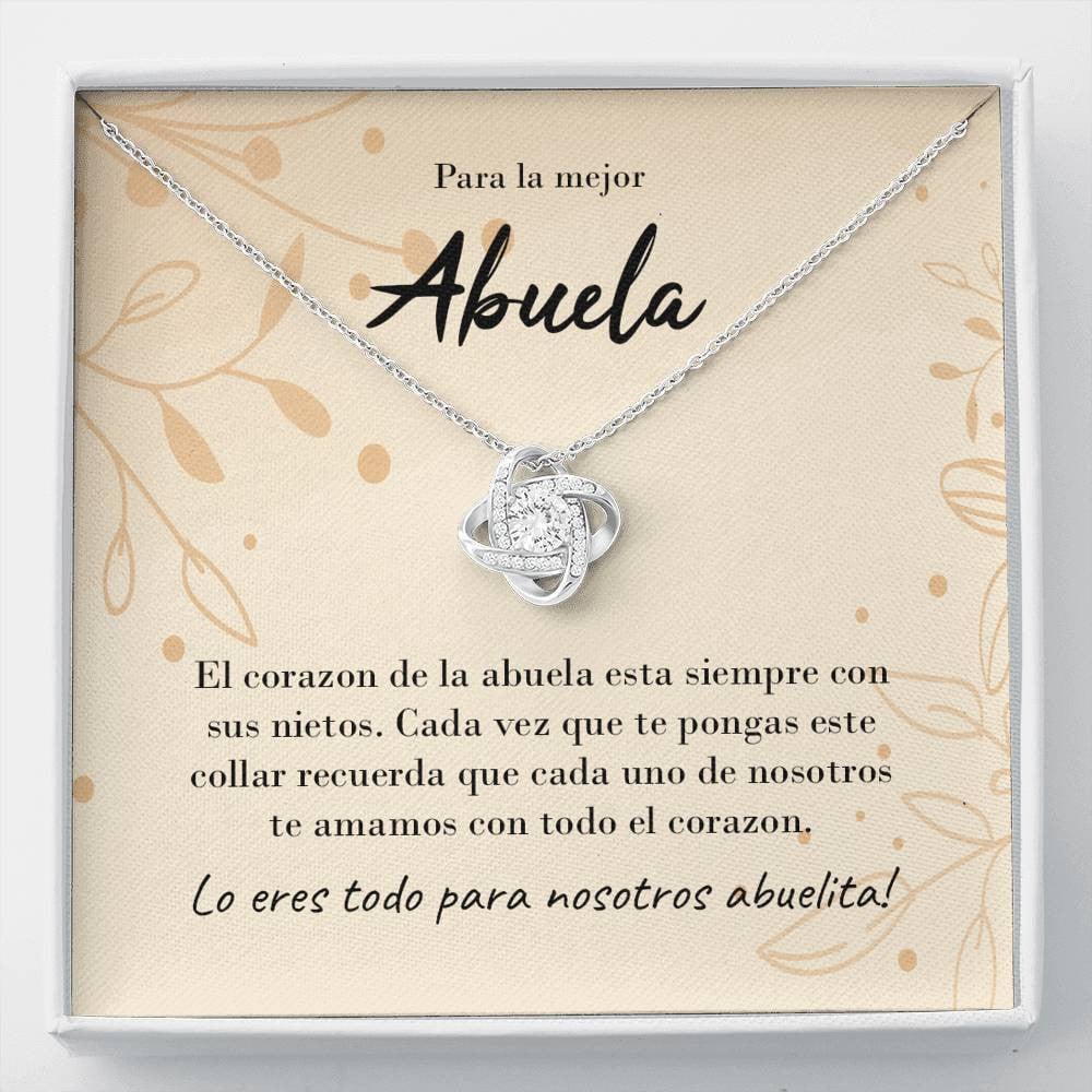 Abuela - Love Knot Necklace Luxury Birthday Gift For Her