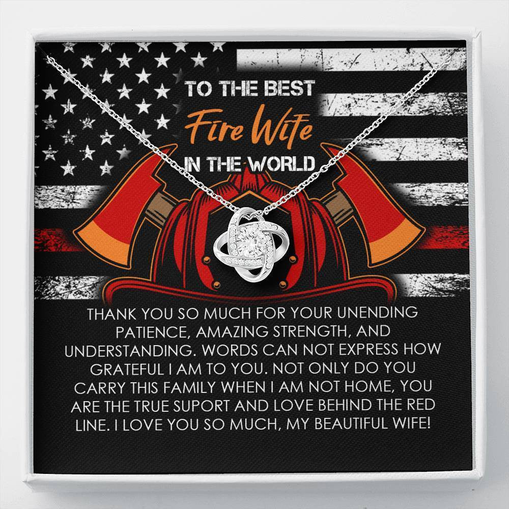 Fire Wife - Love Knot Necklace Luxury Birthday Gift For Her