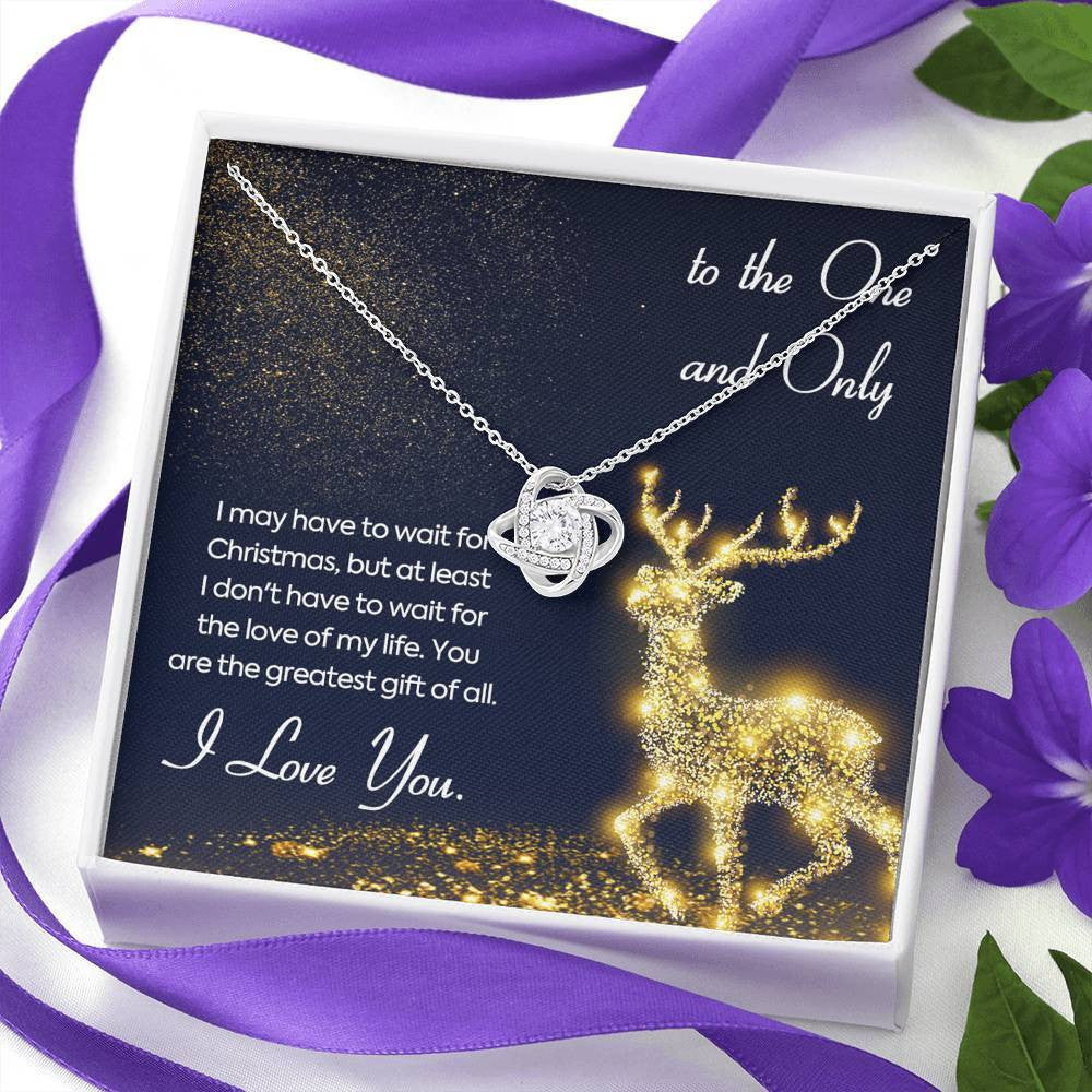 Christmas Gift For Wife - Love Knot Necklace