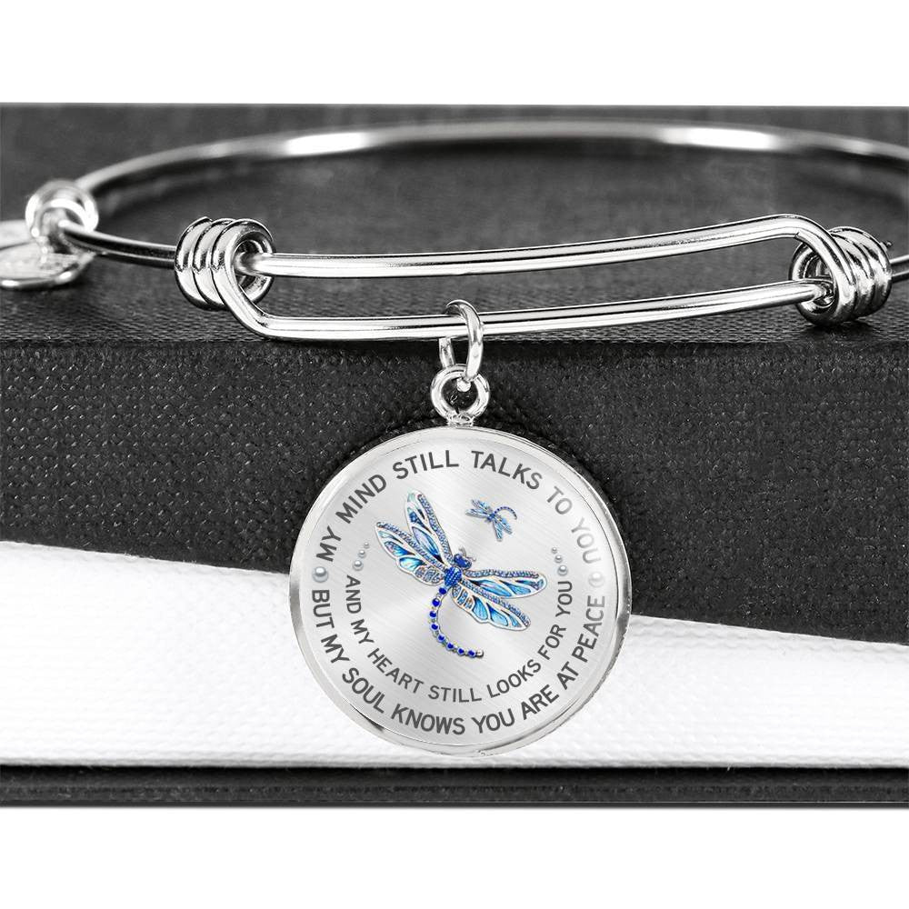 Memorial Circle Necklace My Mind Still Talk To You - Circle Pendant Necklace