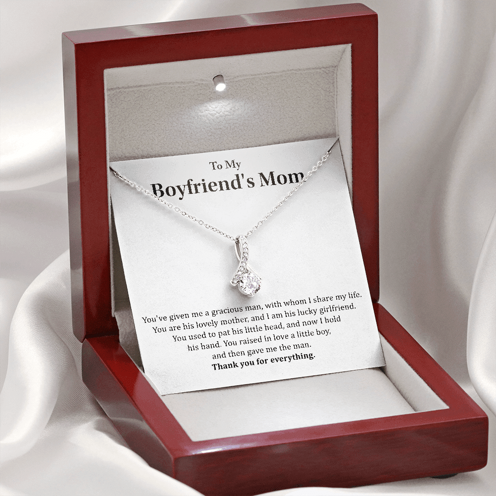 To My Boyfriend's Mom - Thank you for everything - Alluring Beauty Necklace