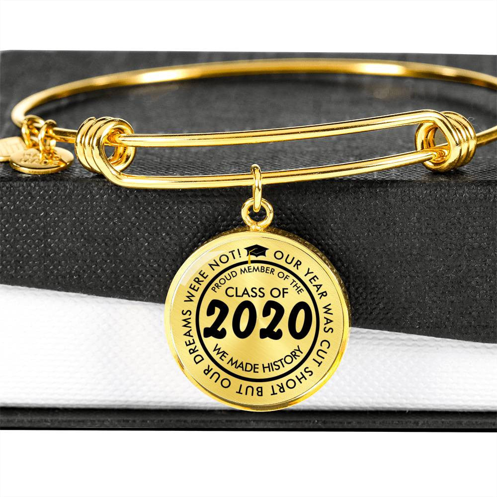 Luxury Graduation Bracelet - Class Of 2022 - Luxury Circle Bangle Bracelet Gift Idea