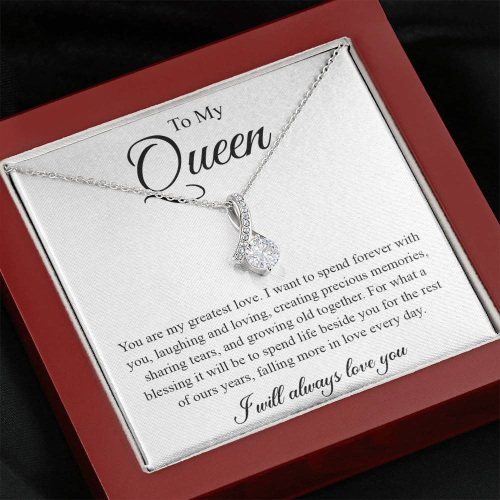 My Queen, spend forever with you - Alluring Beauty Necklace Gift From Husband