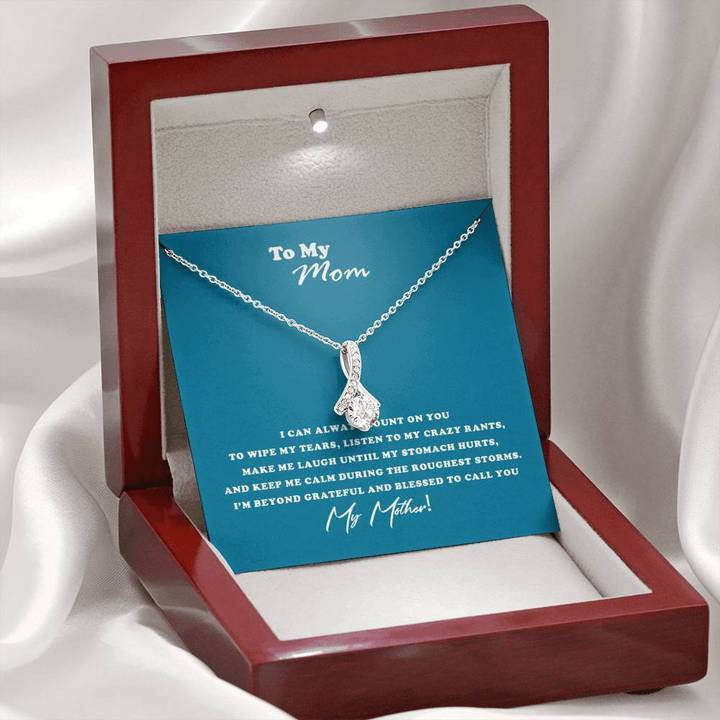 My Mom, I Can Always Count On You, Necklace Gift for Mom - Alluring Beauty Necklace