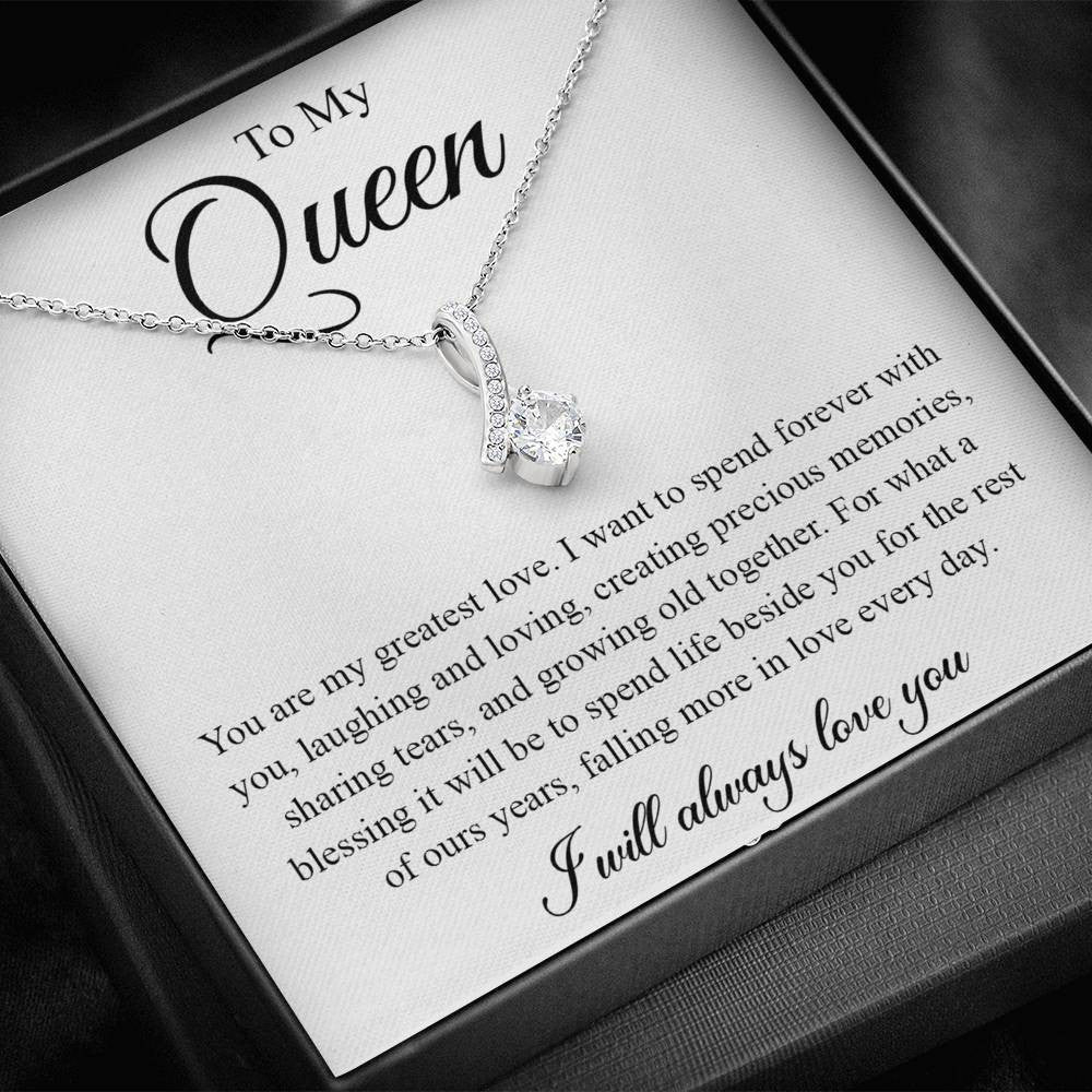 My Queen, spend forever with you - Alluring Beauty Necklace Gift From Husband