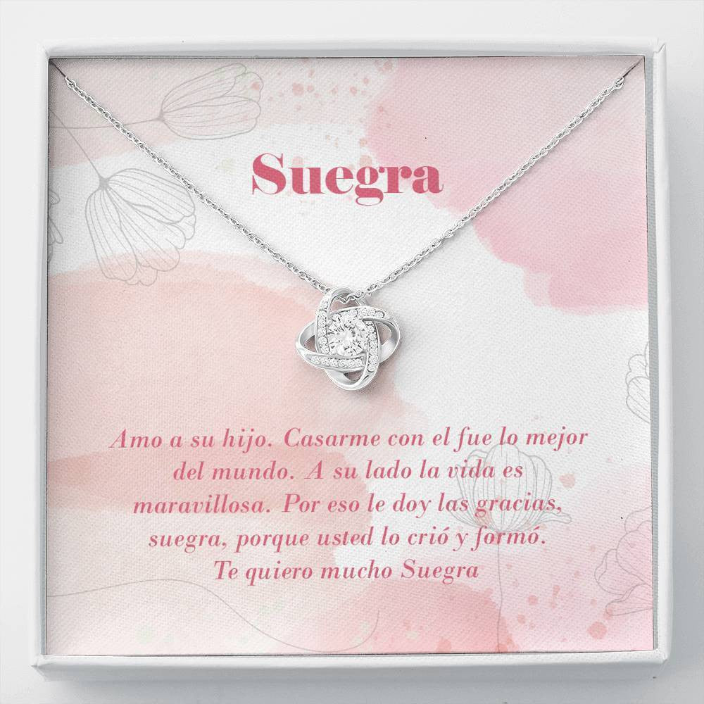Suegra - Love Knot Necklace Luxury Birthday Gift For Her