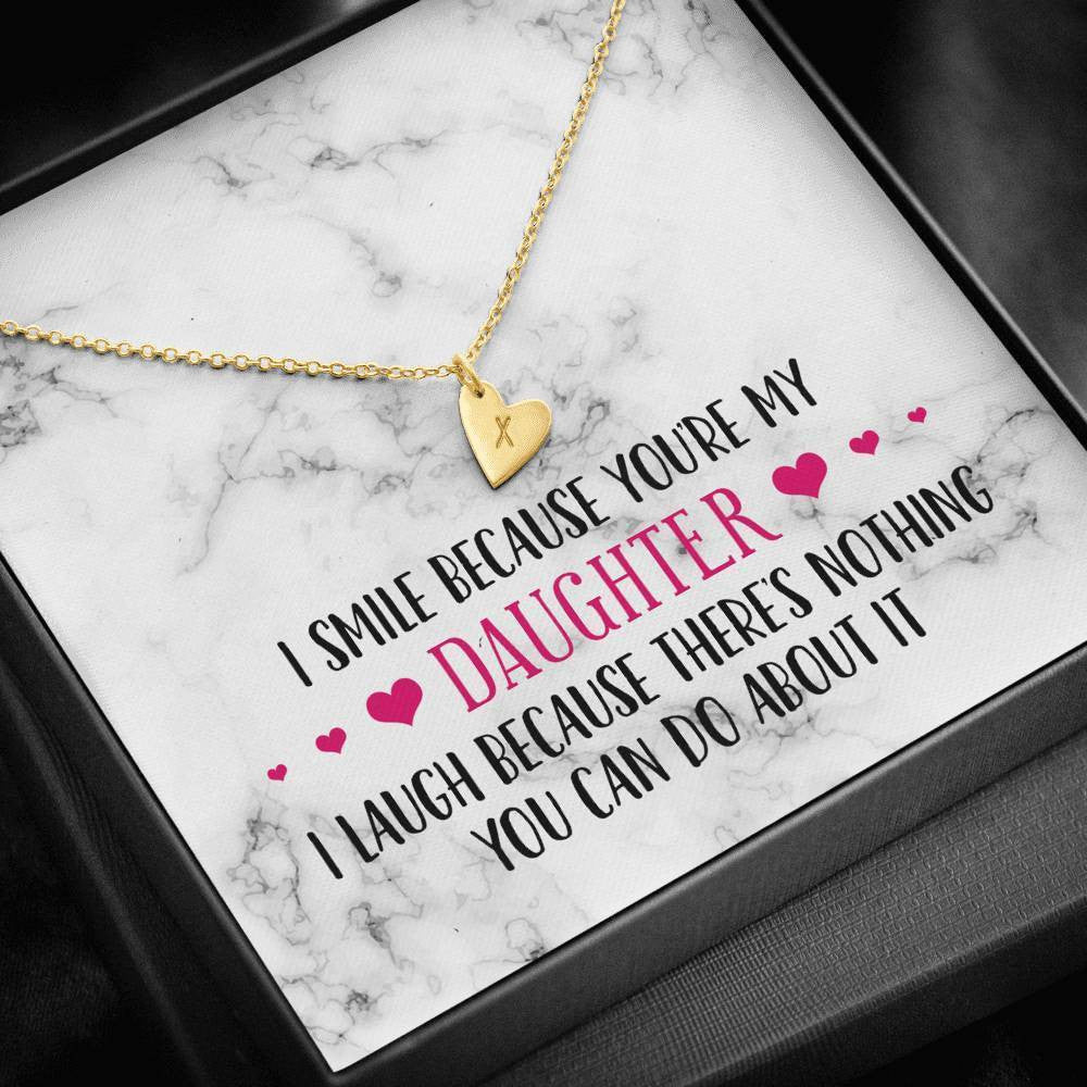 Gift Ideas For Wife Birthday - Smile Daughter - Sweetest Hearts Necklace Gift For Her