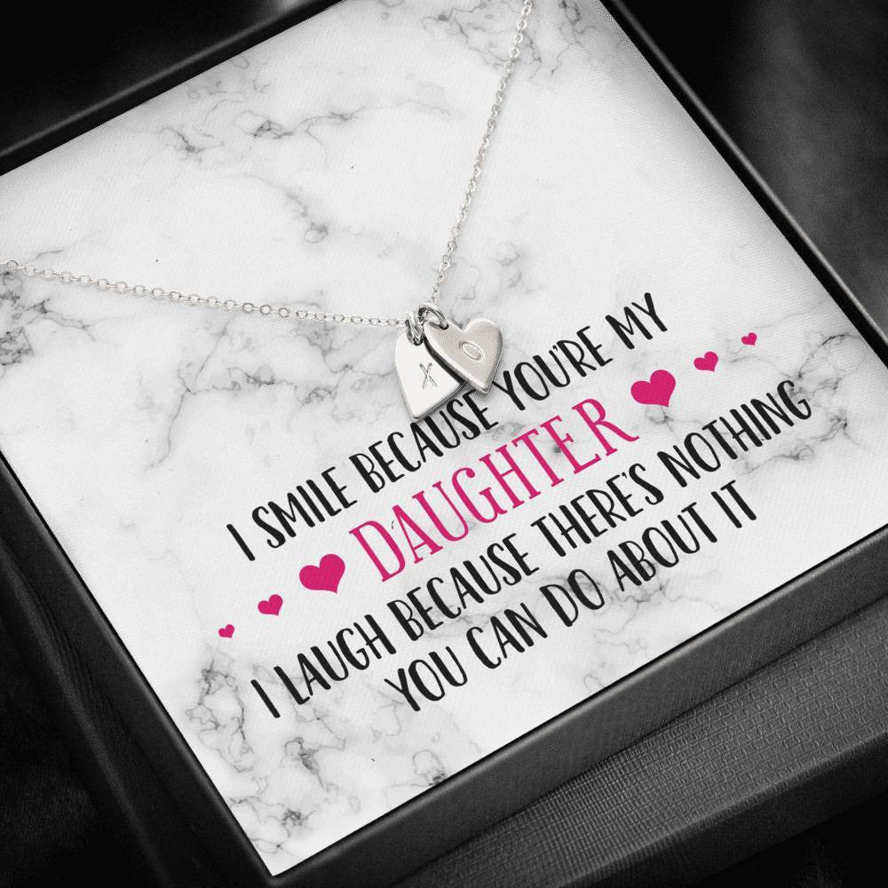 Gift Ideas For Wife Birthday - Smile Daughter - Sweetest Hearts Necklace Gift For Her
