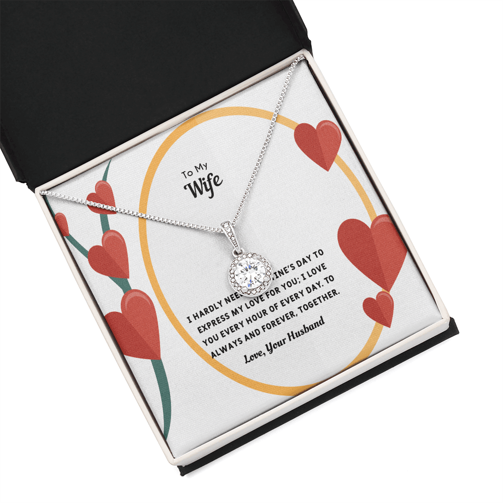 Wife Valentines Gift Love You Every Hour Eternal Union Necklace - Eternal Hope