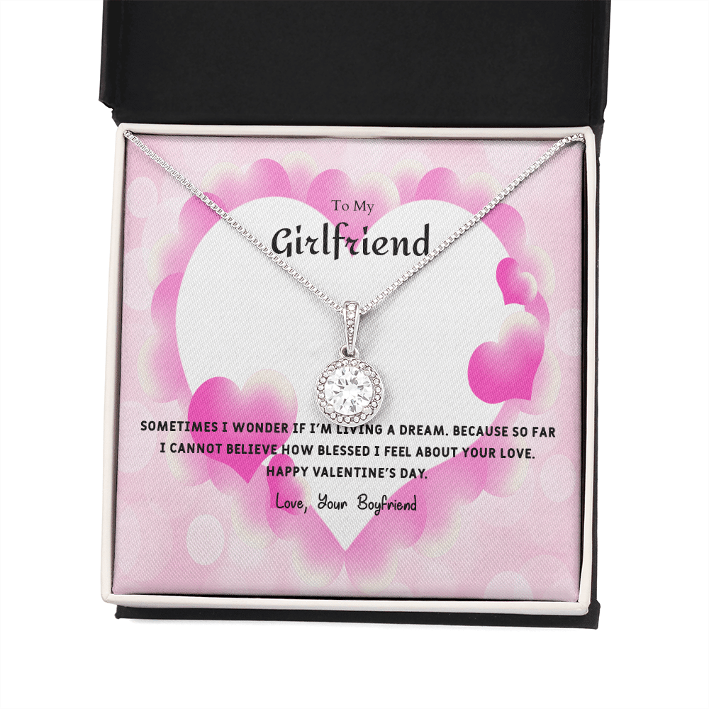 To My Girlfriend Valentines Gift I Wonder Eternal Union Necklace - Eternal Hope