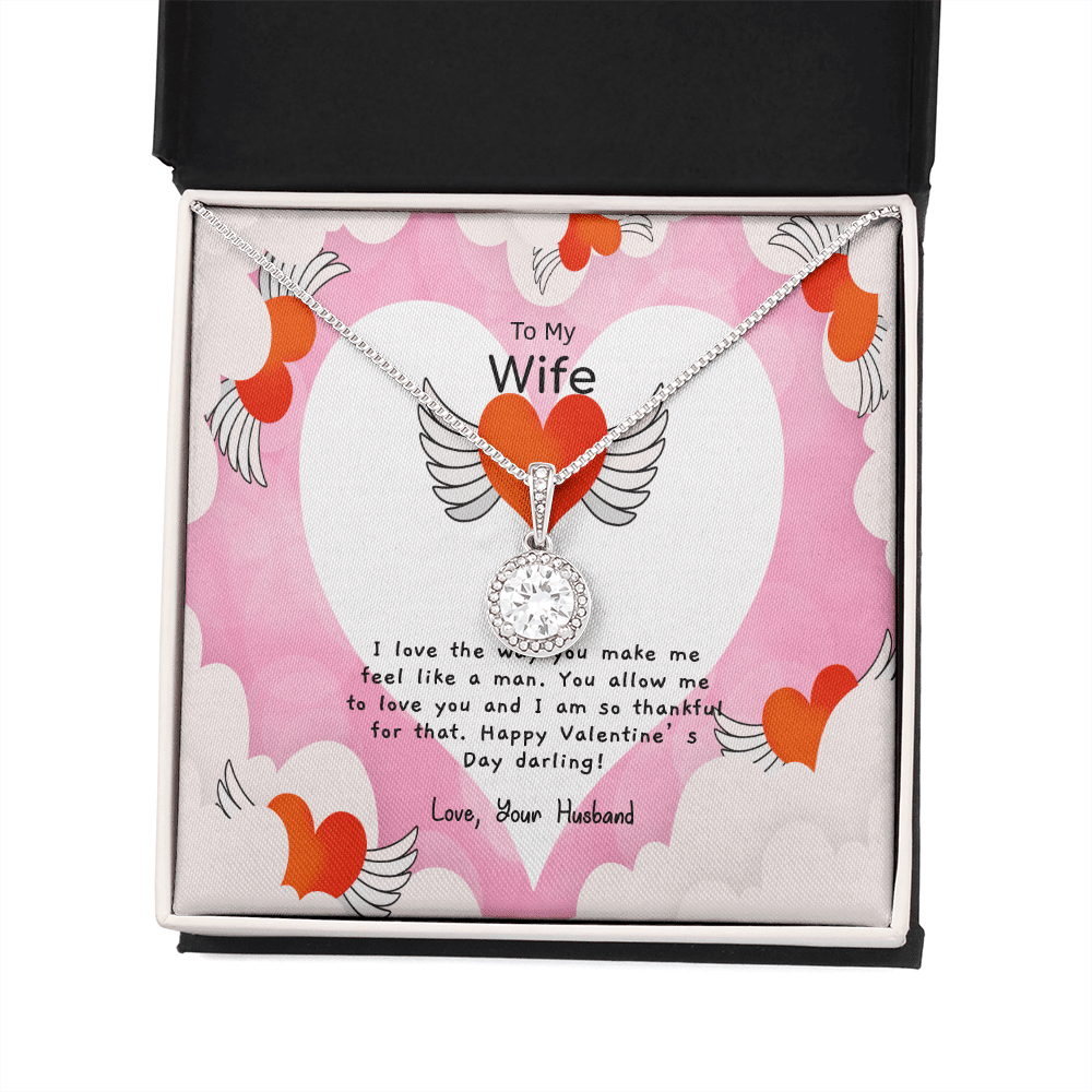 Wife Valentines Gift Like a Man Eternal Union Necklace - Eternal Hope