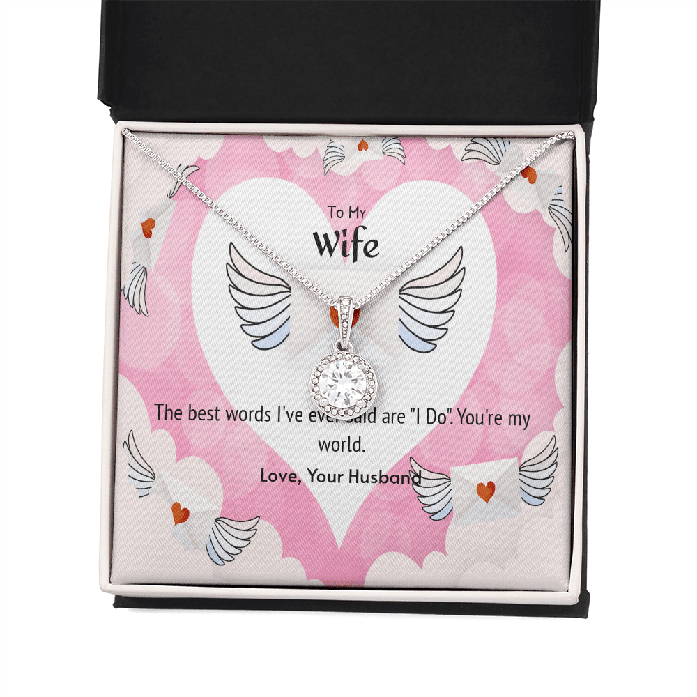 Wife Valentines Gift The Beast Words I Do Eternal Union Necklace - Eternal Hope