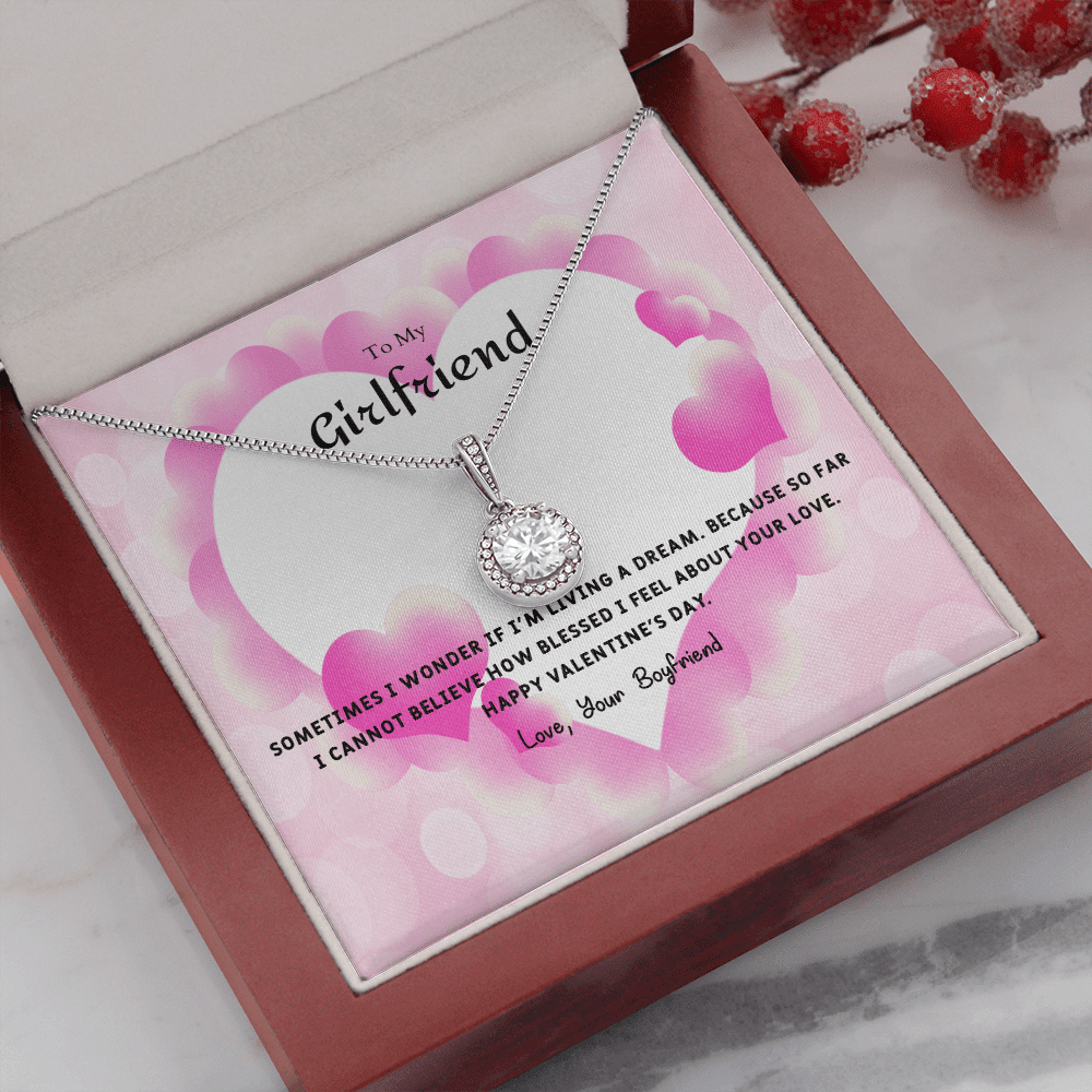 To My Girlfriend Valentines Gift I Wonder Eternal Union Necklace - Eternal Hope