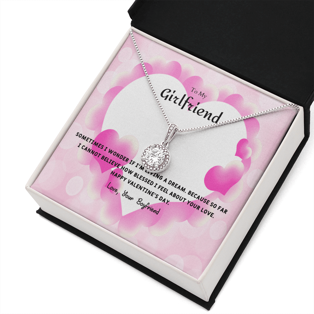 To My Girlfriend Valentines Gift I Wonder Eternal Union Necklace - Eternal Hope