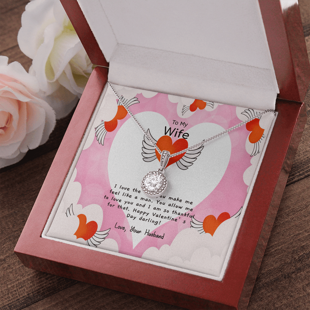 Wife Valentines Gift Like a Man Eternal Union Necklace - Eternal Hope