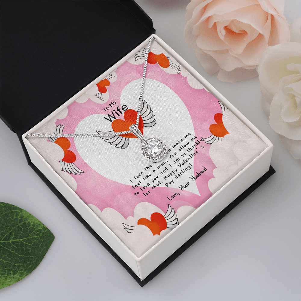 Wife Valentines Gift Like a Man Eternal Union Necklace - Eternal Hope