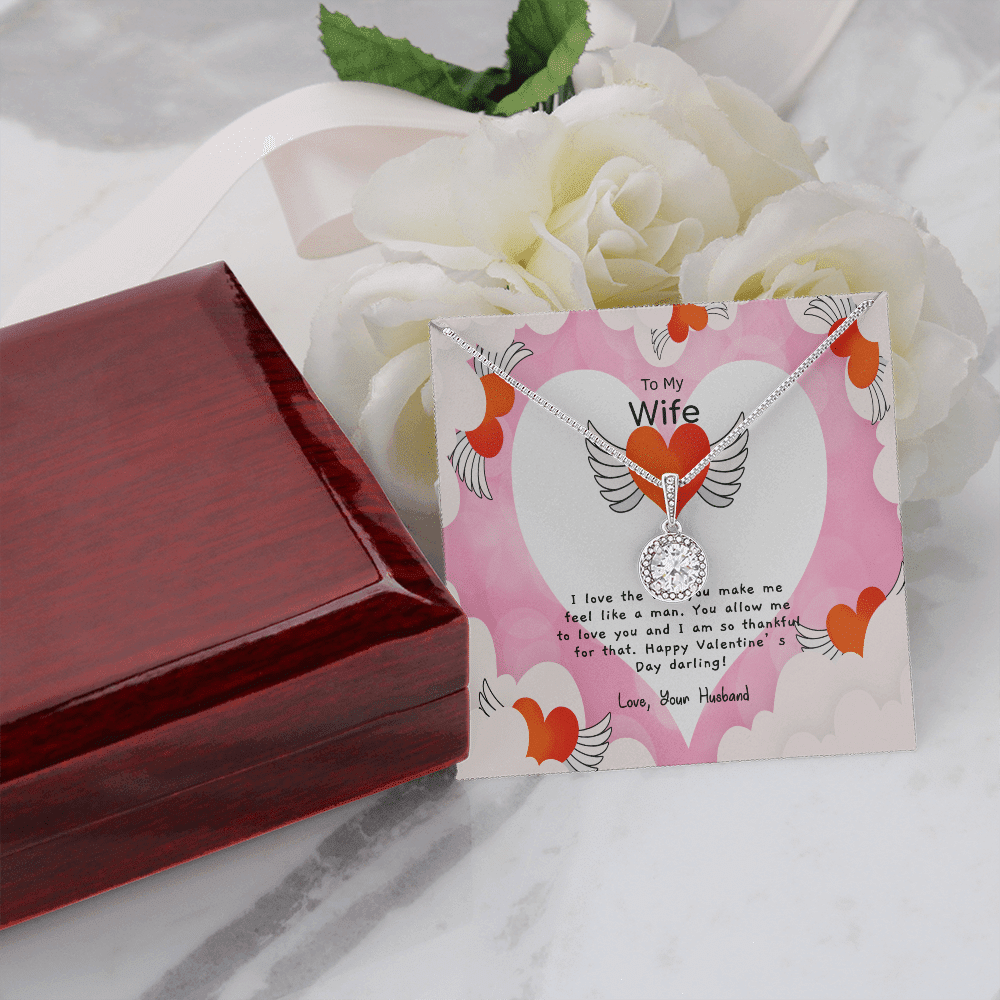 Wife Valentines Gift Like a Man Eternal Union Necklace - Eternal Hope