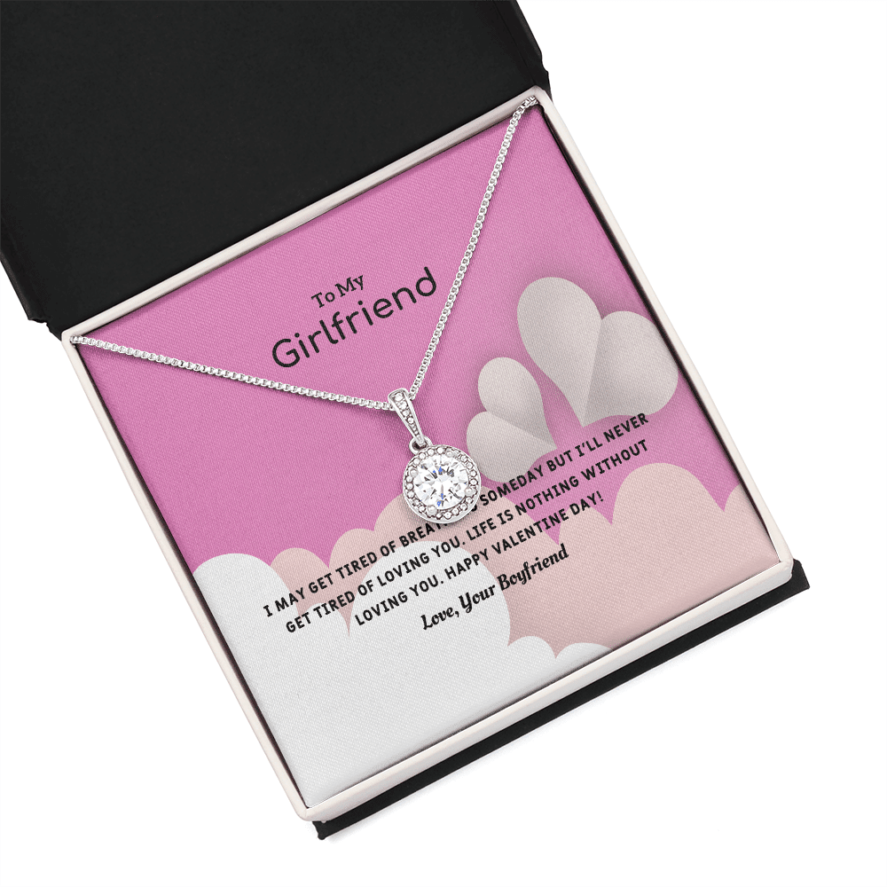 To My Girlfriend Valentines Gift Life is Loving Eternal Union Necklace - Eternal Hope
