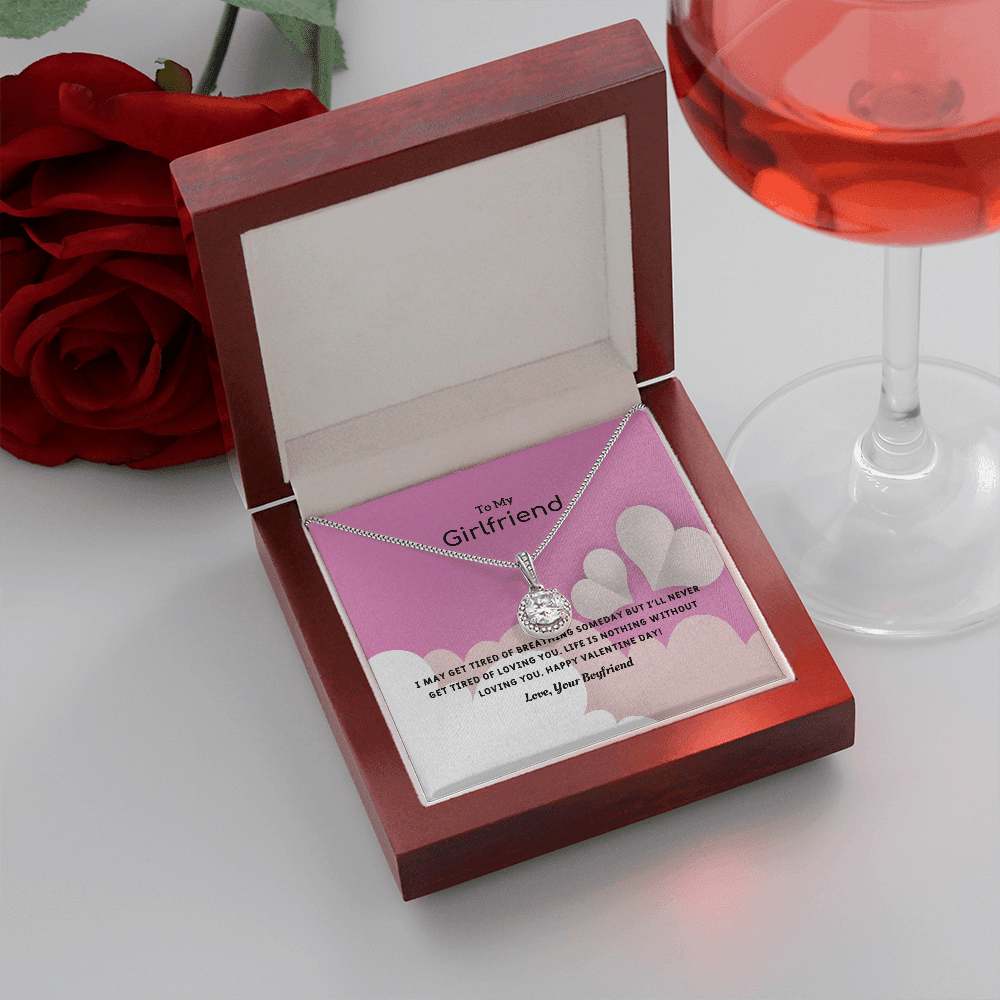 To My Girlfriend Valentines Gift Life is Loving Eternal Union Necklace - Eternal Hope