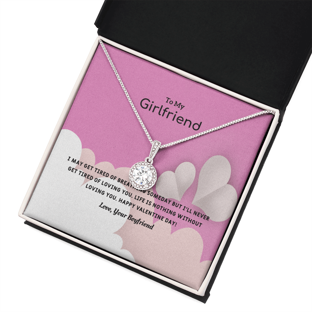 To My Girlfriend Valentines Gift Life is Loving Eternal Union Necklace - Eternal Hope
