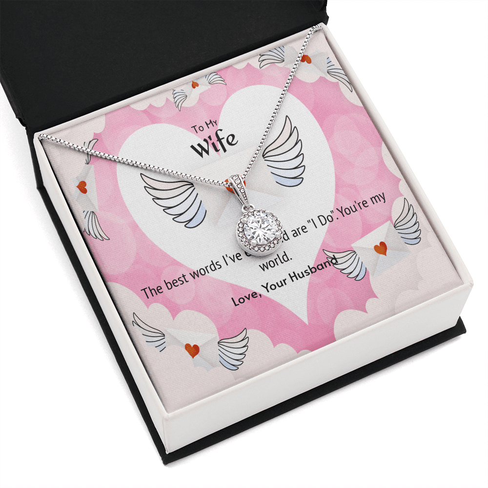 Wife Valentines Gift The Beast Words I Do Eternal Union Necklace - Eternal Hope