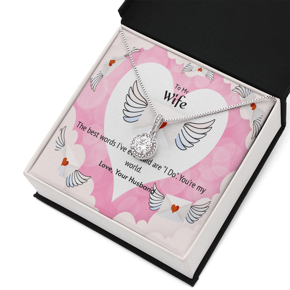 Wife Valentines Gift The Beast Words I Do Eternal Union Necklace - Eternal Hope