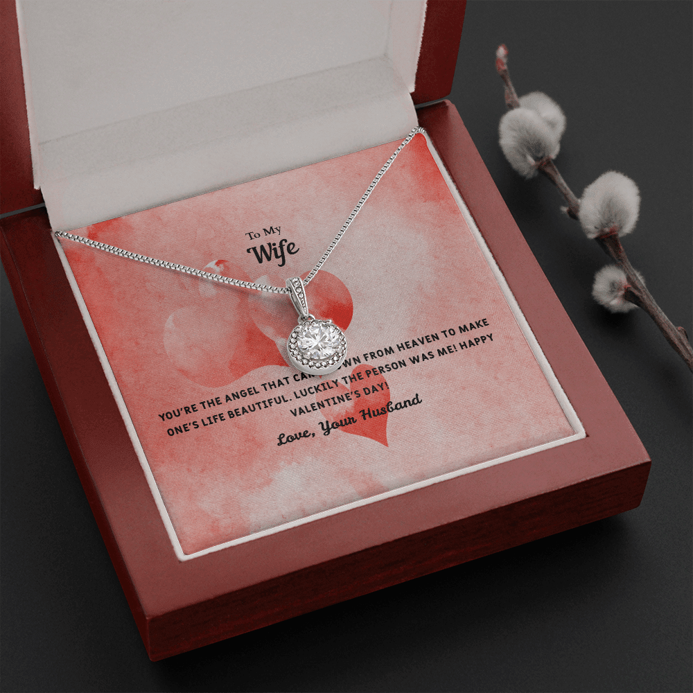 Wife Valentines Gift Angel From Heaven Eternal Union Necklace - Eternal Hope