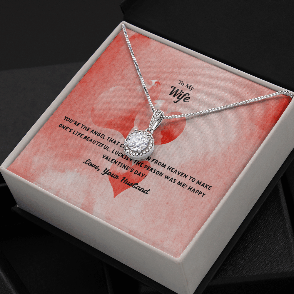 Wife Valentines Gift Angel From Heaven Eternal Union Necklace - Eternal Hope