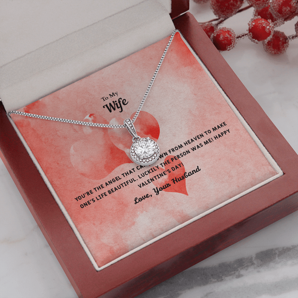 Wife Valentines Gift Angel From Heaven Eternal Union Necklace - Eternal Hope