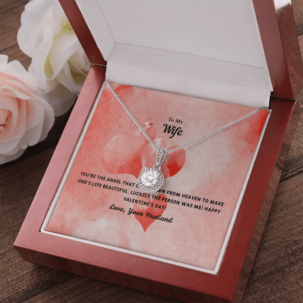 Wife Valentines Gift Angel From Heaven Eternal Union Necklace - Eternal Hope