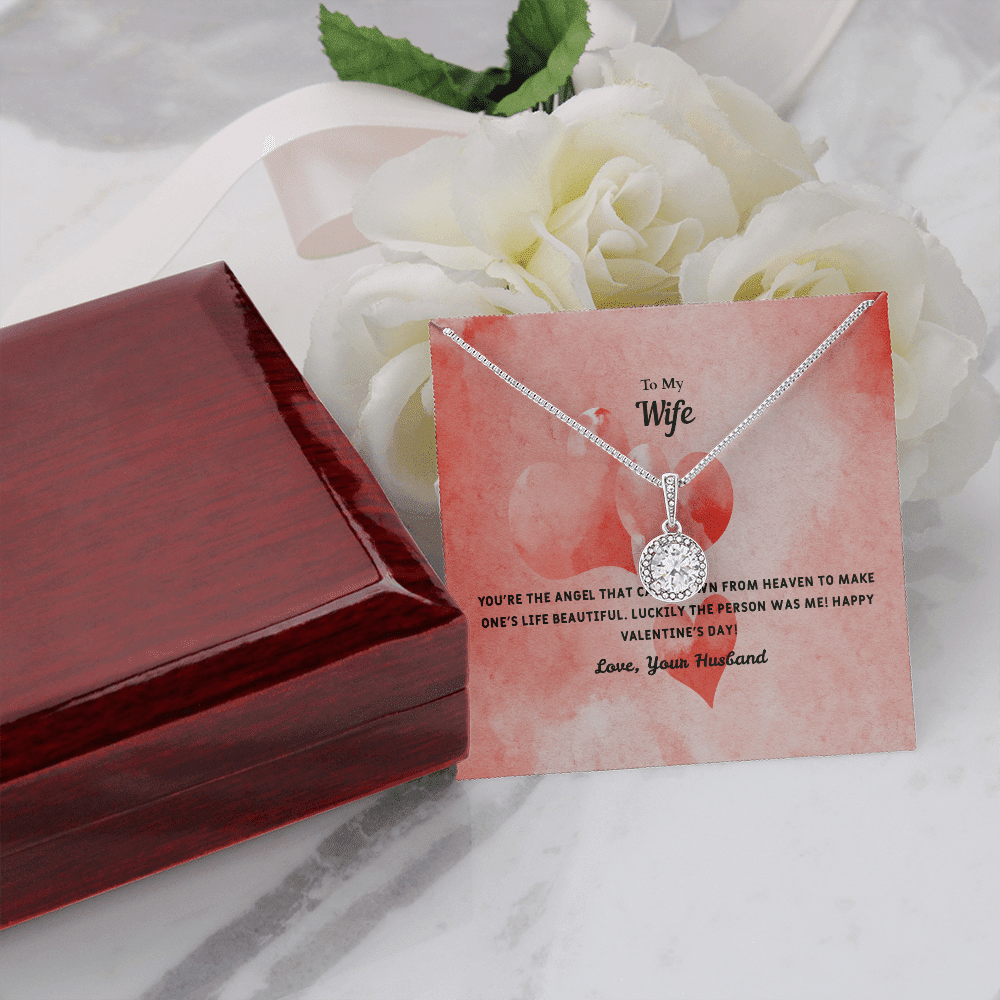 Wife Valentines Gift Angel From Heaven Eternal Union Necklace - Eternal Hope