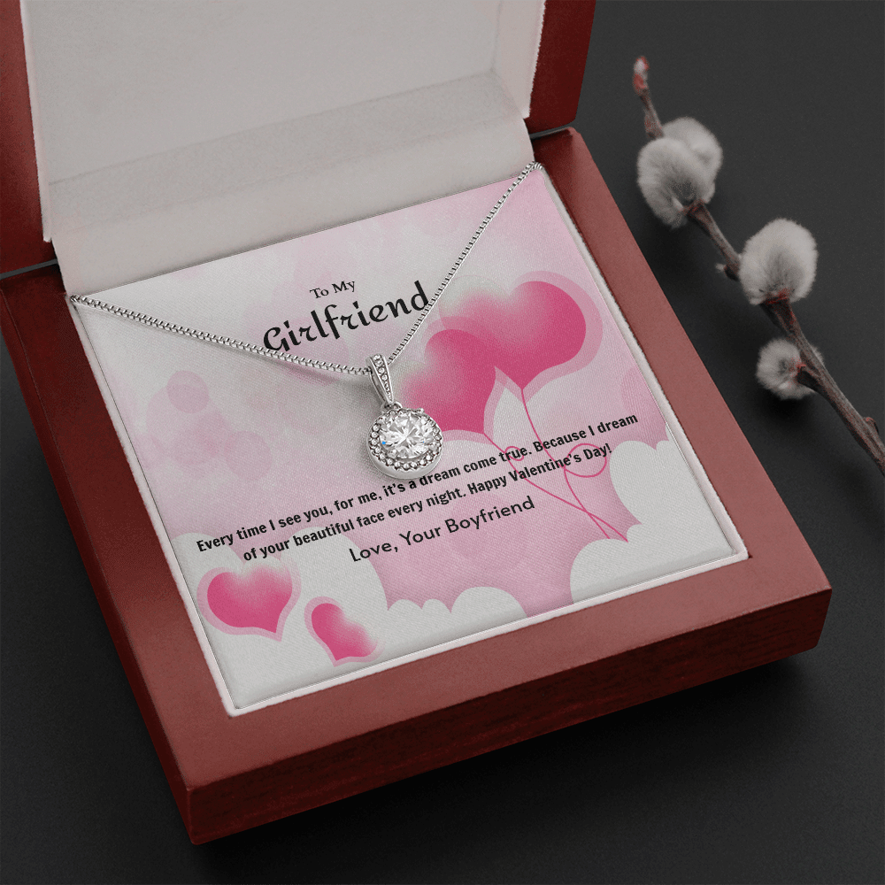 To My Girlfriend Valentines GiftDream Come True Heart Balloon Eternal Union Necklace - Eternal Hope