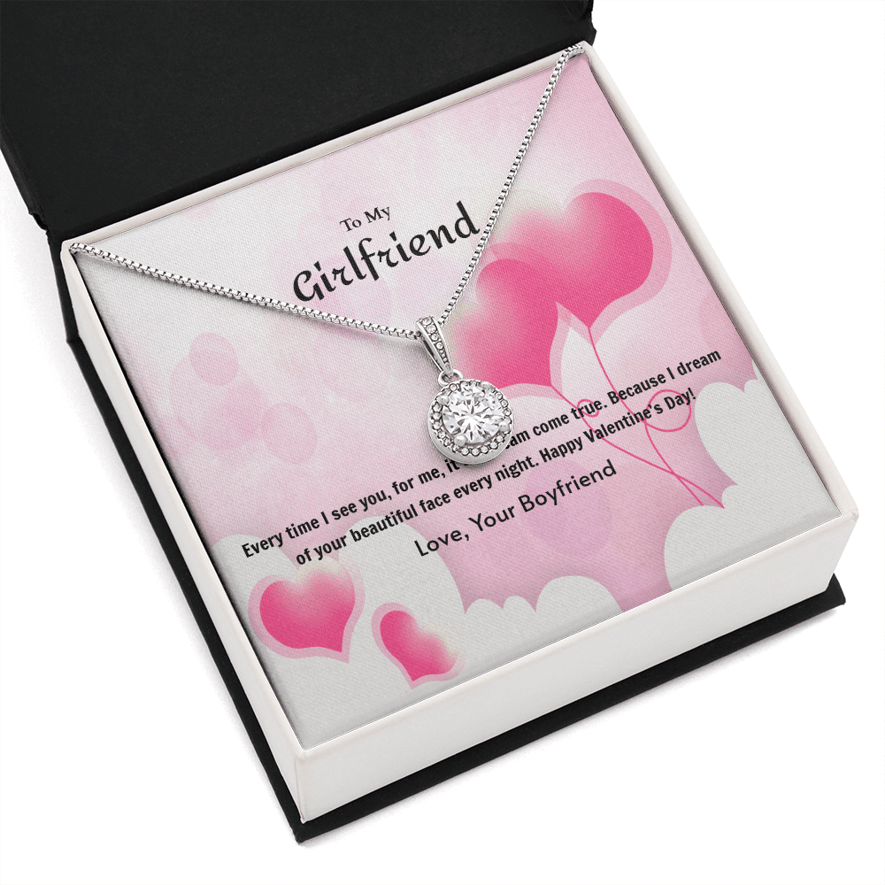 To My Girlfriend Valentines GiftDream Come True Heart Balloon Eternal Union Necklace - Eternal Hope