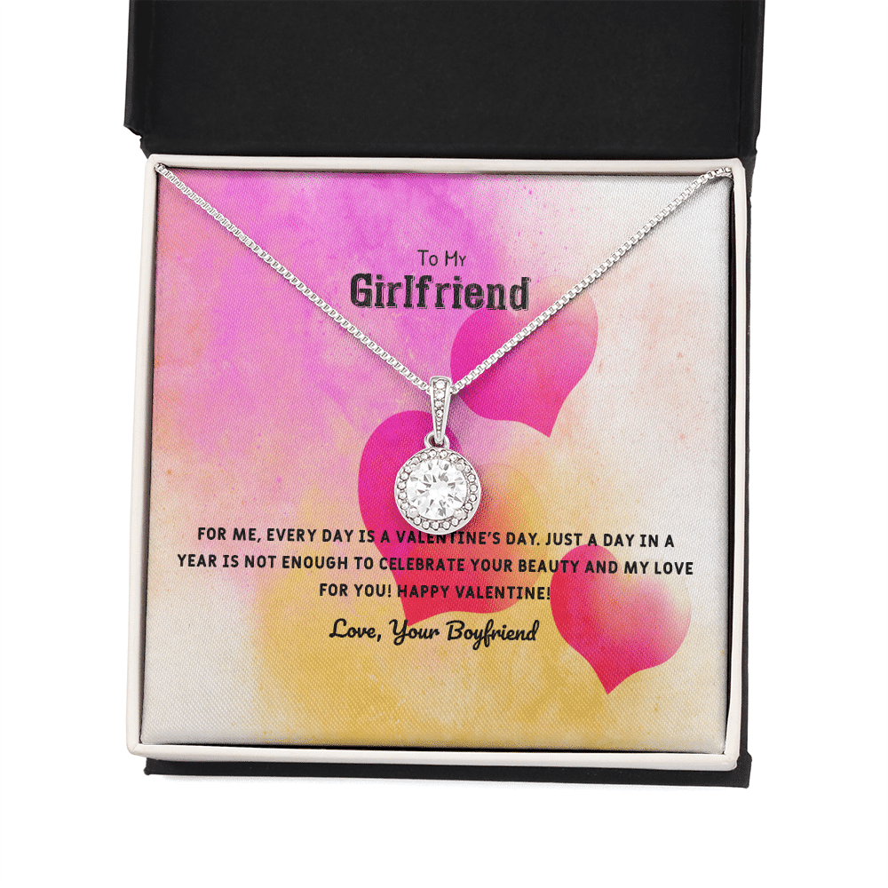 To My Girlfriend Valentines Gift Every Day With You is Special Eternal Union Necklace - Eternal Hope