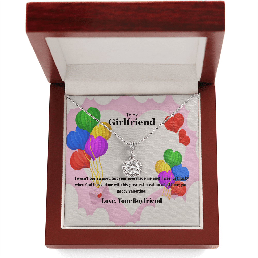 To My Girlfriend Valentines Gift God Bless Me Eternal Union Necklace - Eternal Hope