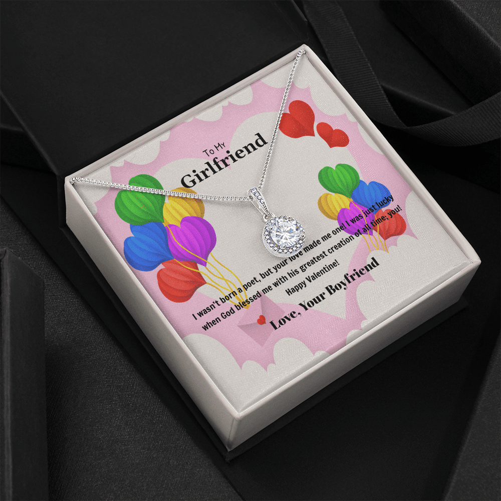 To My Girlfriend Valentines Gift God Bless Me Eternal Union Necklace - Eternal Hope